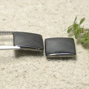 Achetez naturel 9,57ct gris hématite gems, carré, en provenance brésil chez gemselect. en stock, livraison internationale!