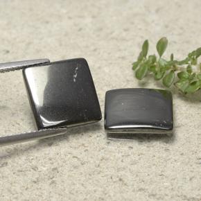 Achetez naturel 9.57ct Gris moyen Hématite gems, Carré, En provenance Brésil chez GemSelect. En stock, livraison internationale!