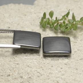 Achetez naturel 9.68ct Noir Gris Hématite gems, Carré, En provenance Brésil chez GemSelect. En stock, livraison internationale!