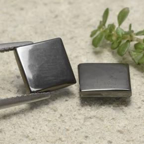 Achetez naturel 4,91ct gris hématite gems, carré, en provenance brésil chez gemselect. en stock, livraison internationale!