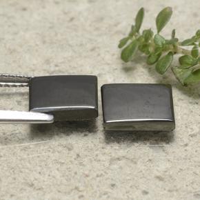 Achetez naturel 4,91ct gris hématite gems, carré, en provenance brésil chez gemselect. en stock, livraison internationale!