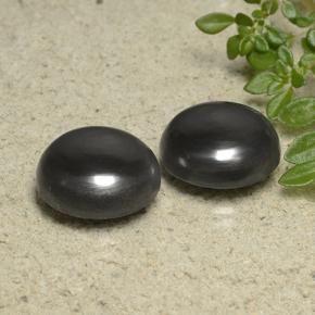 Achetez naturel 32.54ct Noir Gris Hématite gems, Coupe roude, En provenance Brésil chez GemSelect. En stock, livraison internationale!