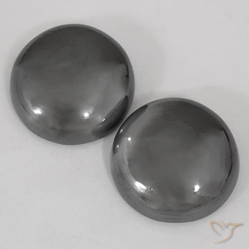 45.07ctw Naturel Gris moyen Hématite, Tour, Opaque