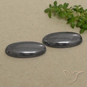 Shop natural 18.45ct Gris Hématite gems, ovale, from Brésil at GemSelect. In stock, global shipping!