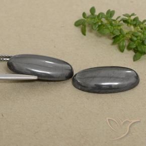 Shop natural 18.45ct Gris Hématite gems, ovale, from Brésil at GemSelect. In stock, global shipping!