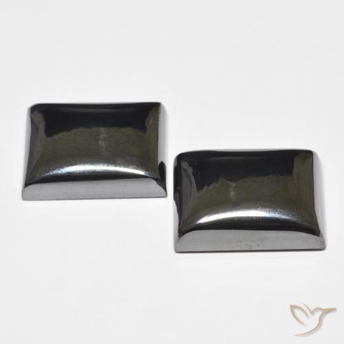 Shop natural 48.47ct Noir Gris Hématite gems, Baquette, from Brésil at GemSelect. In stock, global shipping!