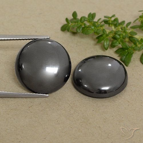 42.52ctw Naturel Gris moyen Hématite, Tour, Opaque