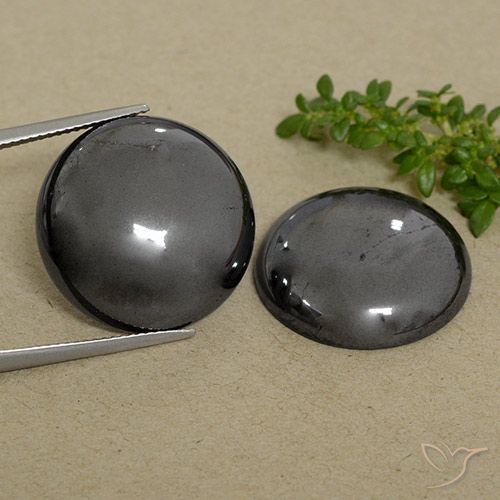 66.67ctw Naturel Gris moyen Hématite, Tour, Opaque