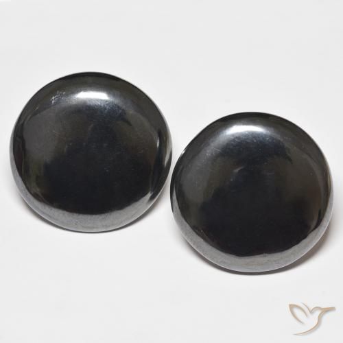 83.94ctw Naturel Gris foncé Hématite, Tour, Opaque