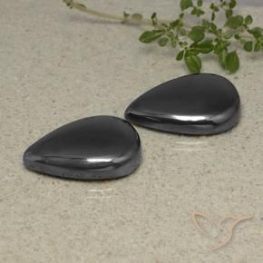Shop natural 62.15ct Gris foncé Hématite gems, En forme de poire, from Brésil at GemSelect. In stock, global shipping!