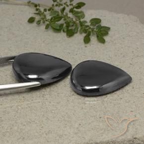 Shop natural 68.39ct Gris foncé Hématite gems, En forme de poire, from Brésil at GemSelect. In stock, global shipping!