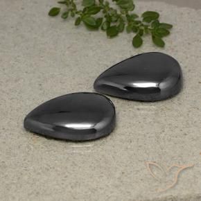 Shop natural 69.58ct Noir Gris Hématite gems, En forme de poire, from Brésil at GemSelect. In stock, global shipping!