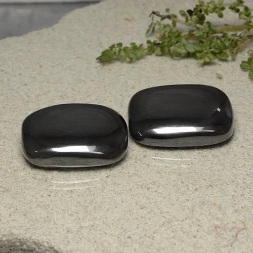 Shop natural 109.47ct Gris foncé Hématite gems, Coussin, from Brésil at GemSelect. In stock, global shipping!