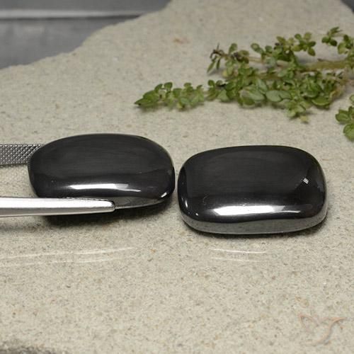 Shop natural 109.47ct Gris foncé Hématite gems, Coussin, from Brésil at GemSelect. In stock, global shipping!