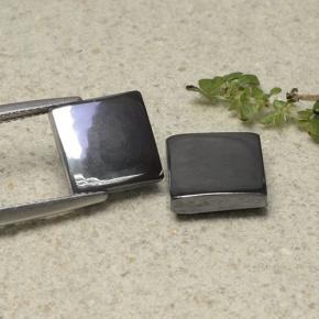 Achetez naturel 13,28ct gris hématite gems, carré, en provenance brésil chez gemselect. en stock, livraison internationale!