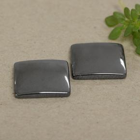 Achetez naturel 9,38ct gris hématite gems, carré, en provenance brésil chez gemselect. en stock, livraison internationale!