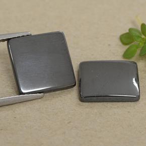 Achetez naturel 9,91ct gris hématite gems, carré, en provenance brésil chez gemselect. en stock, livraison internationale!