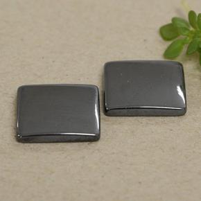 Achetez naturel 9,91ct gris hématite gems, carré, en provenance brésil chez gemselect. en stock, livraison internationale!