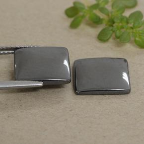 Achetez naturel 9,50ct gris hématite gems, carré, en provenance brésil chez gemselect. en stock, livraison internationale!