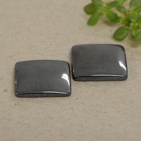 Achetez naturel 9,69ct gris hématite gems, carré, en provenance brésil chez gemselect. en stock, livraison internationale!