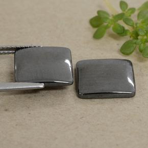 Achetez naturel 9,69ct gris hématite gems, carré, en provenance brésil chez gemselect. en stock, livraison internationale!