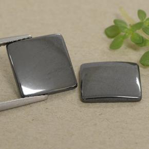 Achetez naturel 9.42ct Noir Gris Hématite gems, Carré, En provenance Brésil chez GemSelect. En stock, livraison internationale!
