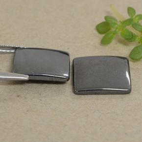 Achetez naturel 9.42ct Noir Gris Hématite gems, Carré, En provenance Brésil chez GemSelect. En stock, livraison internationale!