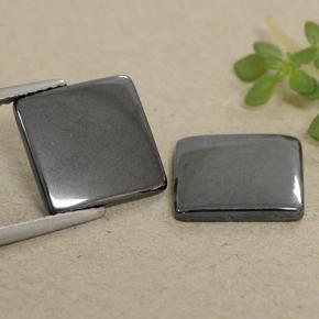 Achetez naturel 9,72ct gris hématite gems, carré, en provenance brésil chez gemselect. en stock, livraison internationale!