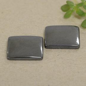 Achetez naturel 9,72ct gris hématite gems, carré, en provenance brésil chez gemselect. en stock, livraison internationale!