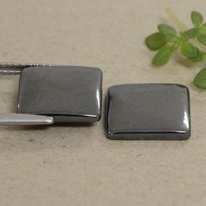 Achetez naturel 9,72ct gris hématite gems, carré, en provenance brésil chez gemselect. en stock, livraison internationale!