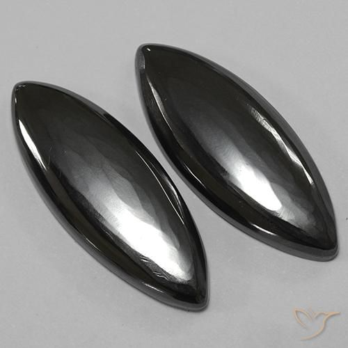 Shop natural 27.52ct Gris foncé Hématite gems, Marquise, from Brésil at GemSelect. In stock, global shipping!