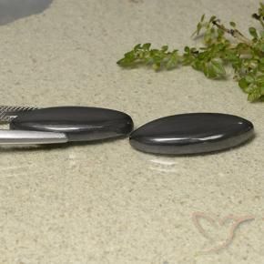 Shop natural 26.64ct Noir Gris Hématite gems, Marquise, from Brésil at GemSelect. In stock, global shipping!