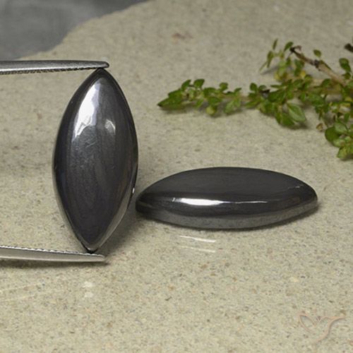 Shop natural 35.35ct Gris foncé Hématite gems, Marquise, from Brésil at GemSelect. In stock, global shipping!