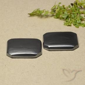 Shop natural 34.87ct Noir Gris Hématite gems, Octogone / coupe Émeraude, from Brésil at GemSelect. In stock, global shipping!