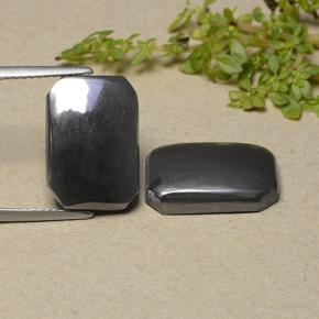 Achetez naturel 17,78ct gris hématite gems, taille émeraude, en provenance brésil chez gemselect. en stock, livraison internationale!