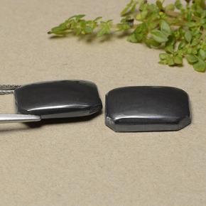 Achetez naturel 17,78ct gris hématite gems, taille émeraude, en provenance brésil chez gemselect. en stock, livraison internationale!