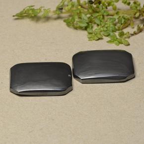 Achetez naturel 27.63ct Noir Gris Hématite gems, Taille émeraude, En provenance Brésil chez GemSelect. En stock, livraison internationale!
