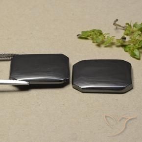 Shop natural 23.47ct Gris foncé Hématite gems, Octogone / coupe Émeraude, from Brésil at GemSelect. In stock, global shipping!