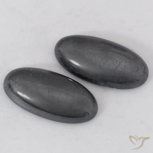 Shop natural 17.96ct Gris Hématite gems, ovale, from Brésil at GemSelect. In stock, global shipping!