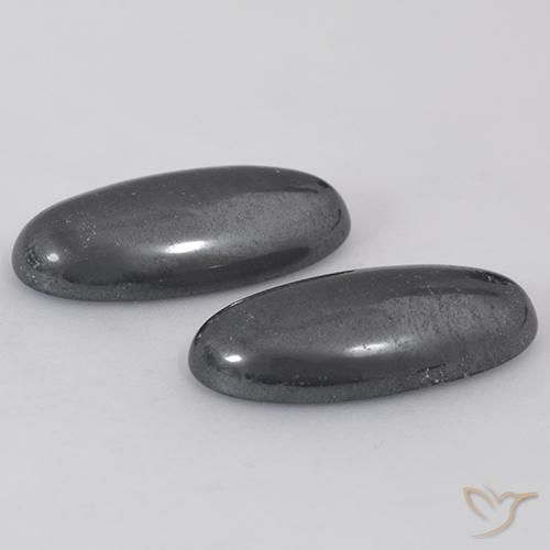 Shop natural 17.96ct Gris Hématite gems, ovale, from Brésil at GemSelect. In stock, global shipping!