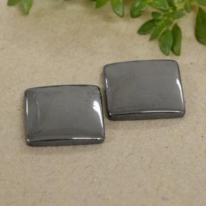 Achetez naturel 9,68ct gris hématite gems, carré, en provenance brésil chez gemselect. en stock, livraison internationale!