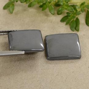 Achetez naturel 9,68ct gris hématite gems, carré, en provenance brésil chez gemselect. en stock, livraison internationale!