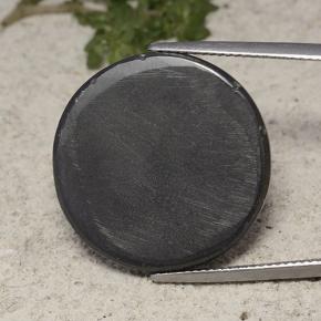 Hématite gris naturelle coupe roude, 41,40 ct, opaque