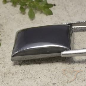 Hématite Noir Gris naturelle Baquette, 28.35 ct, Opaque