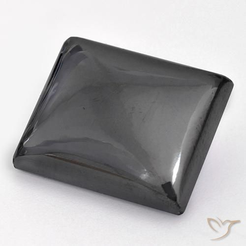 Hématite Gris argent naturelle Baquette, 22.78 ct, Opaque