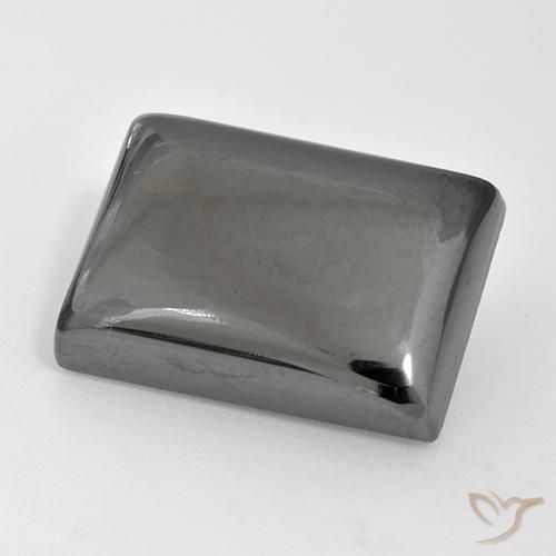 Hématite Gris argent naturelle Baquette, 25.84 ct, Opaque