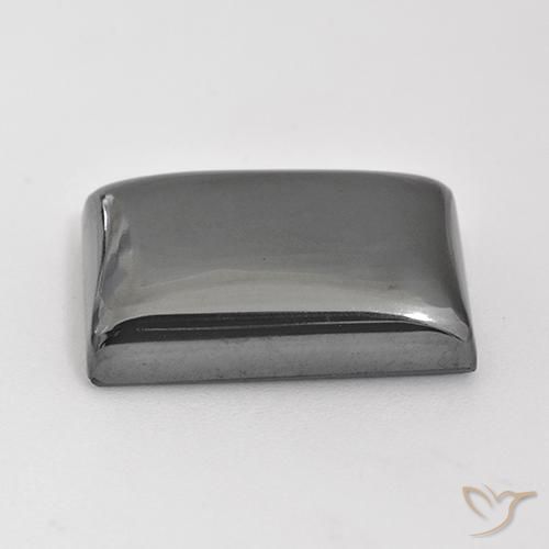 Hématite Gris argent naturelle Baquette, 25.84 ct, Opaque