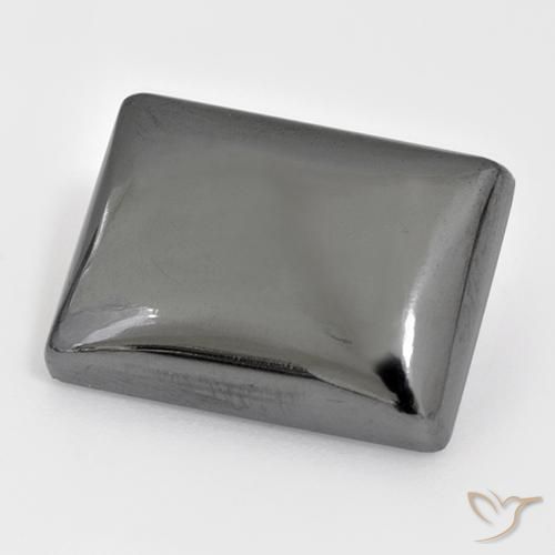 Hématite Gris argent naturelle Baquette, 27.10 ct, Opaque