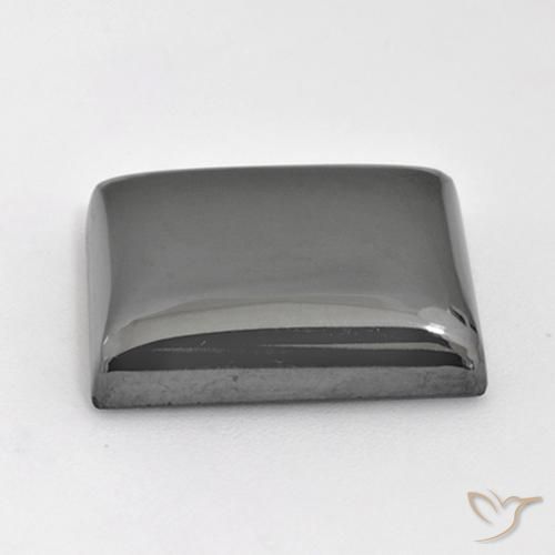 Hématite Gris argent naturelle Baquette, 30.37 ct, Opaque