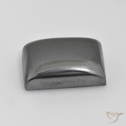 Hématite Gris moyen naturelle Baquette, 20.16 ct, Opaque